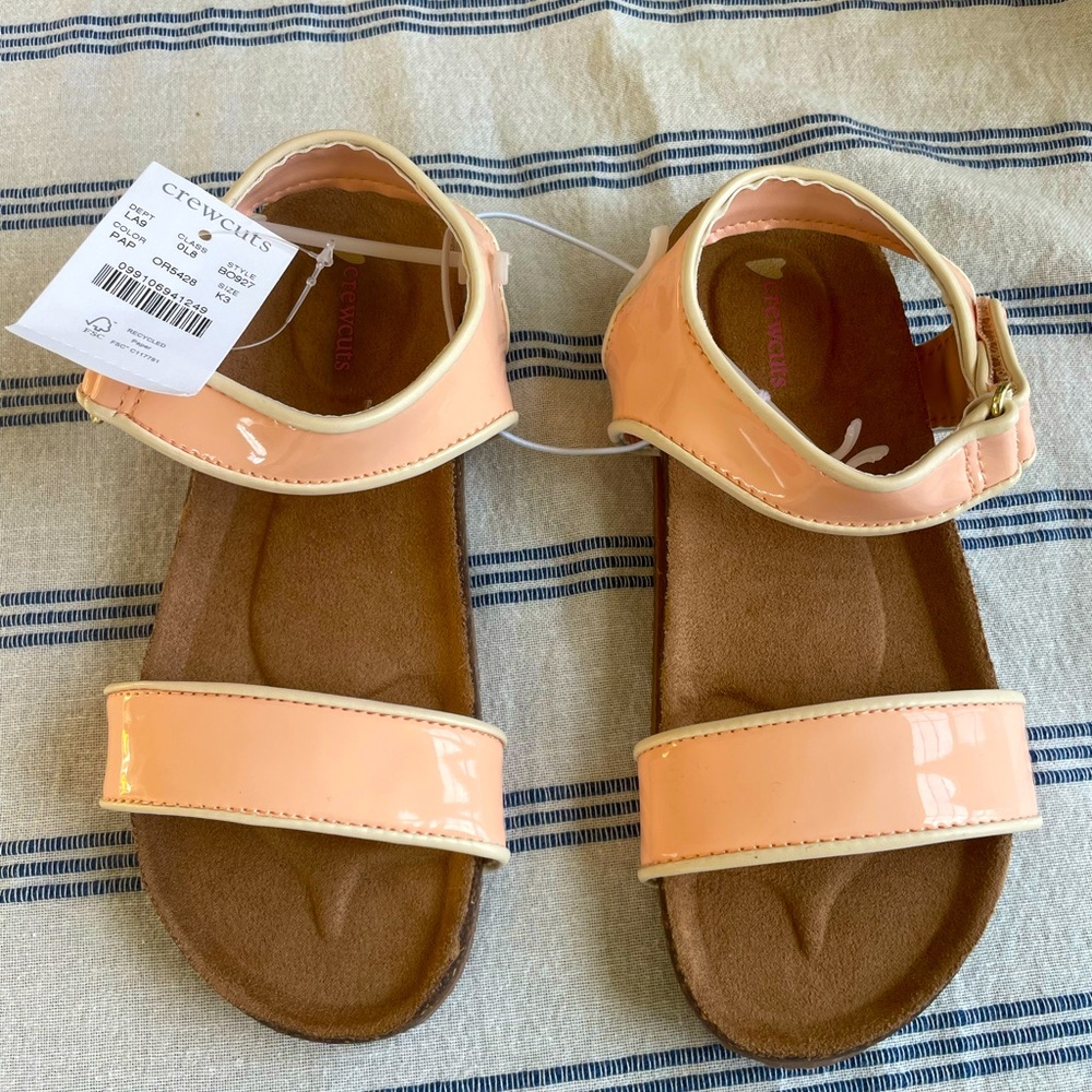 NWT Jcrew Crewcuts girls’ patent leather sandals